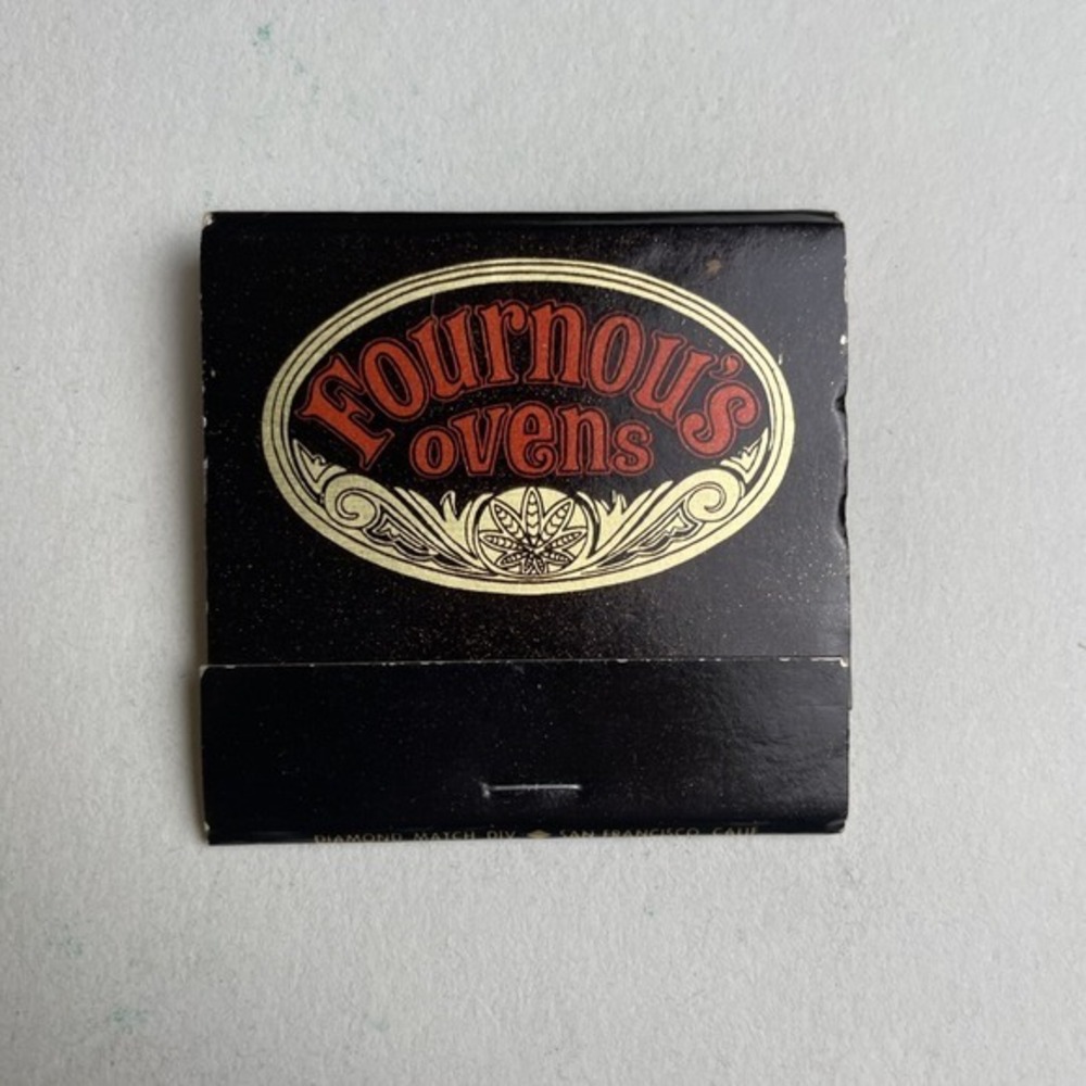 RARE Vintage Fournou's Ovens Matchbook SF California Restaurant UNSTRUCK